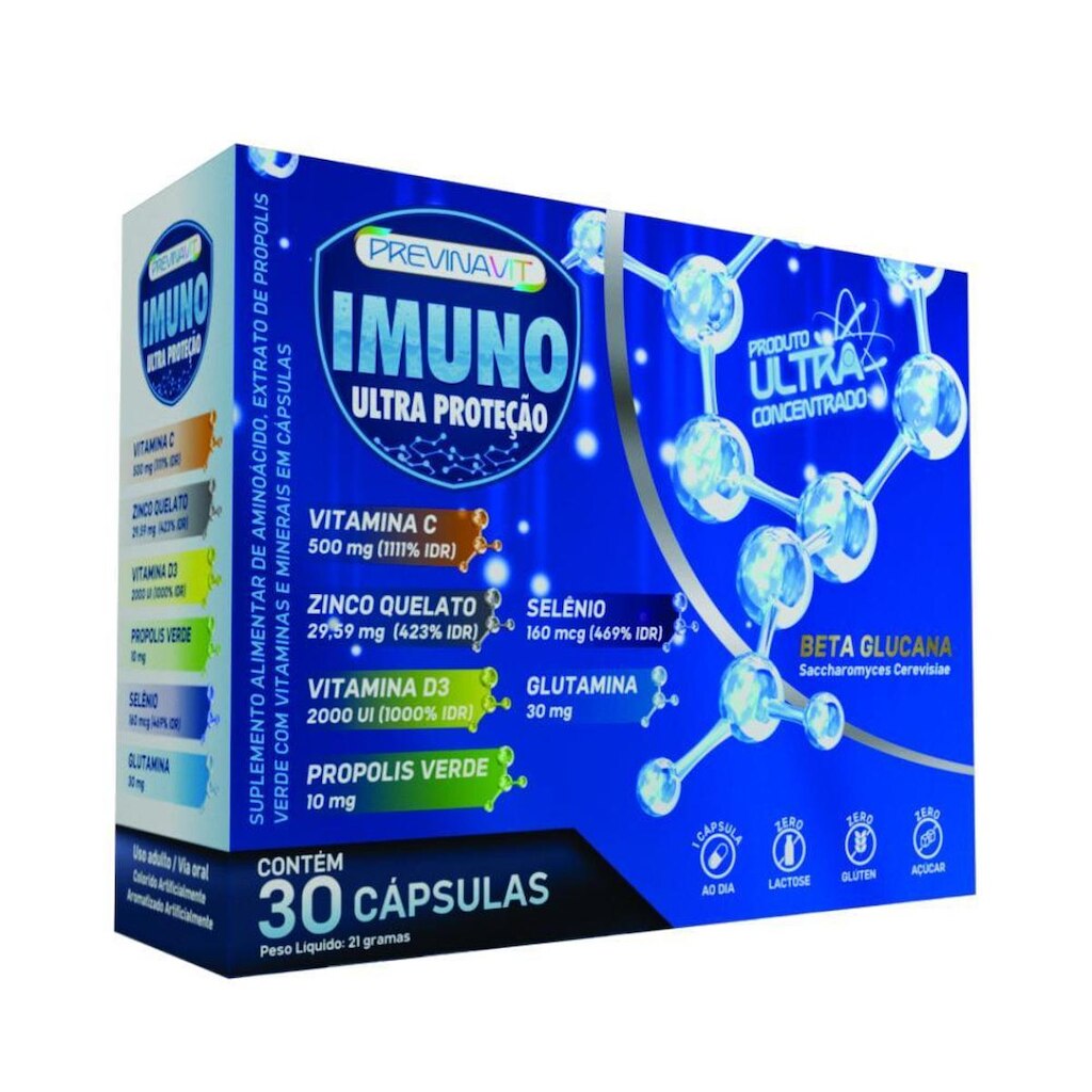 PREVINAVIT IMUNO ULTRA PROTEÇÃO IDN LABS – CAIXA COM 30 CÁPSULAS