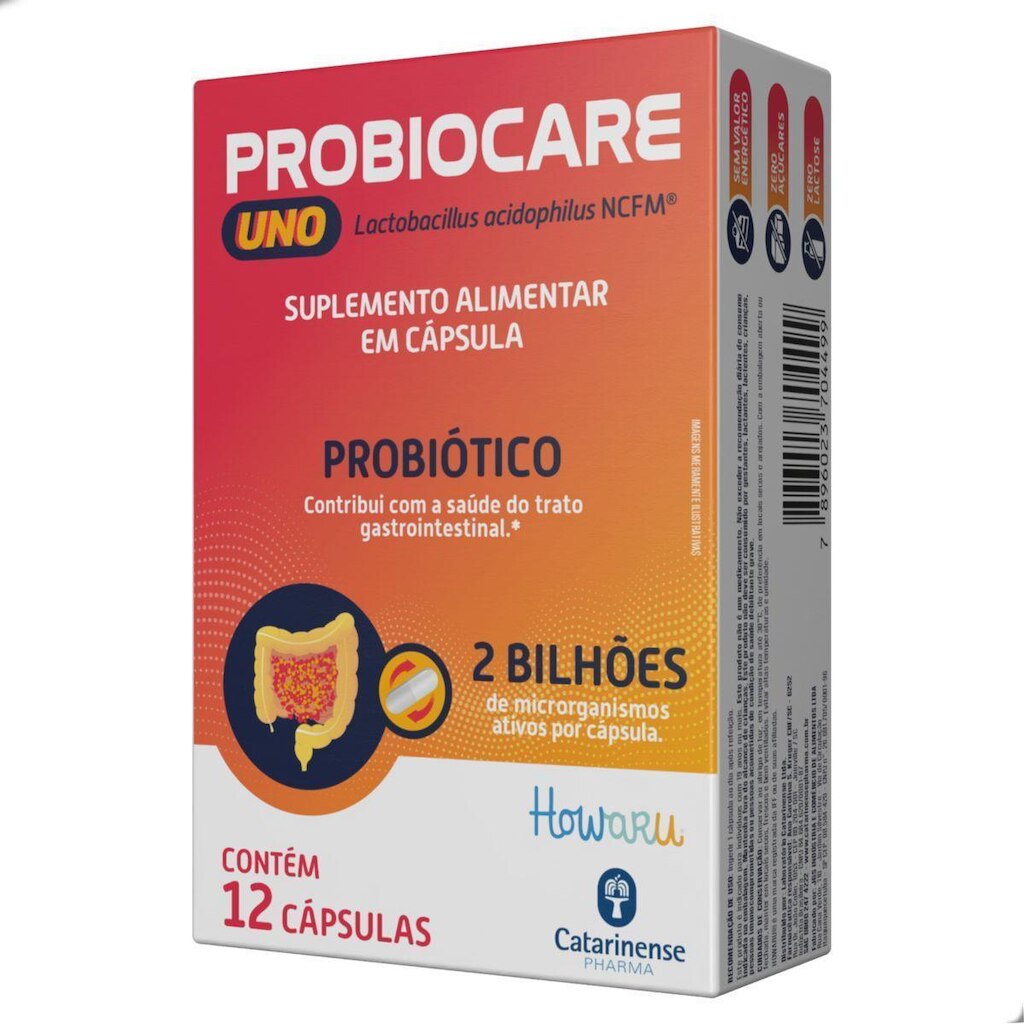 Probiocare Uno 2Bi Suplemento Gastro 12 Capsulas Catarinense