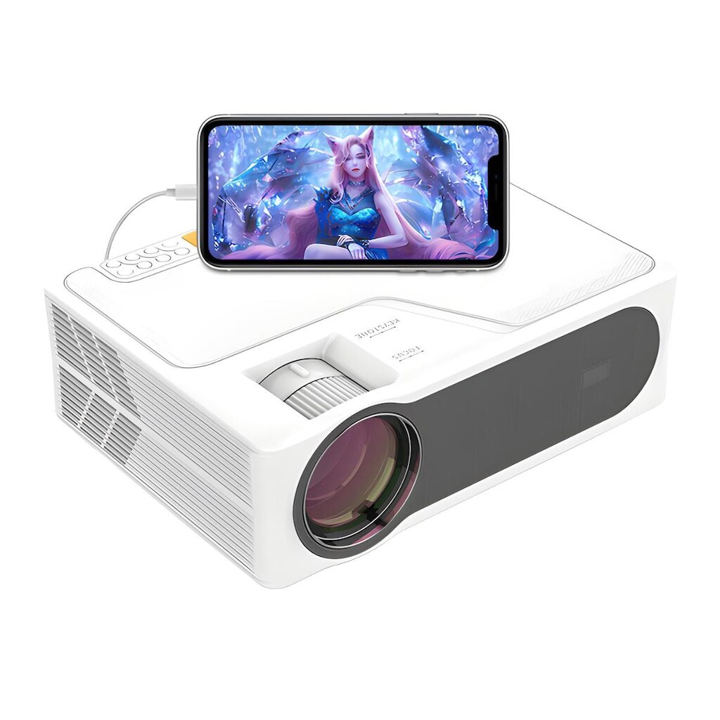 Projetor 7000 Lumens Everycom YG625A Espelhamento VGA 1080P