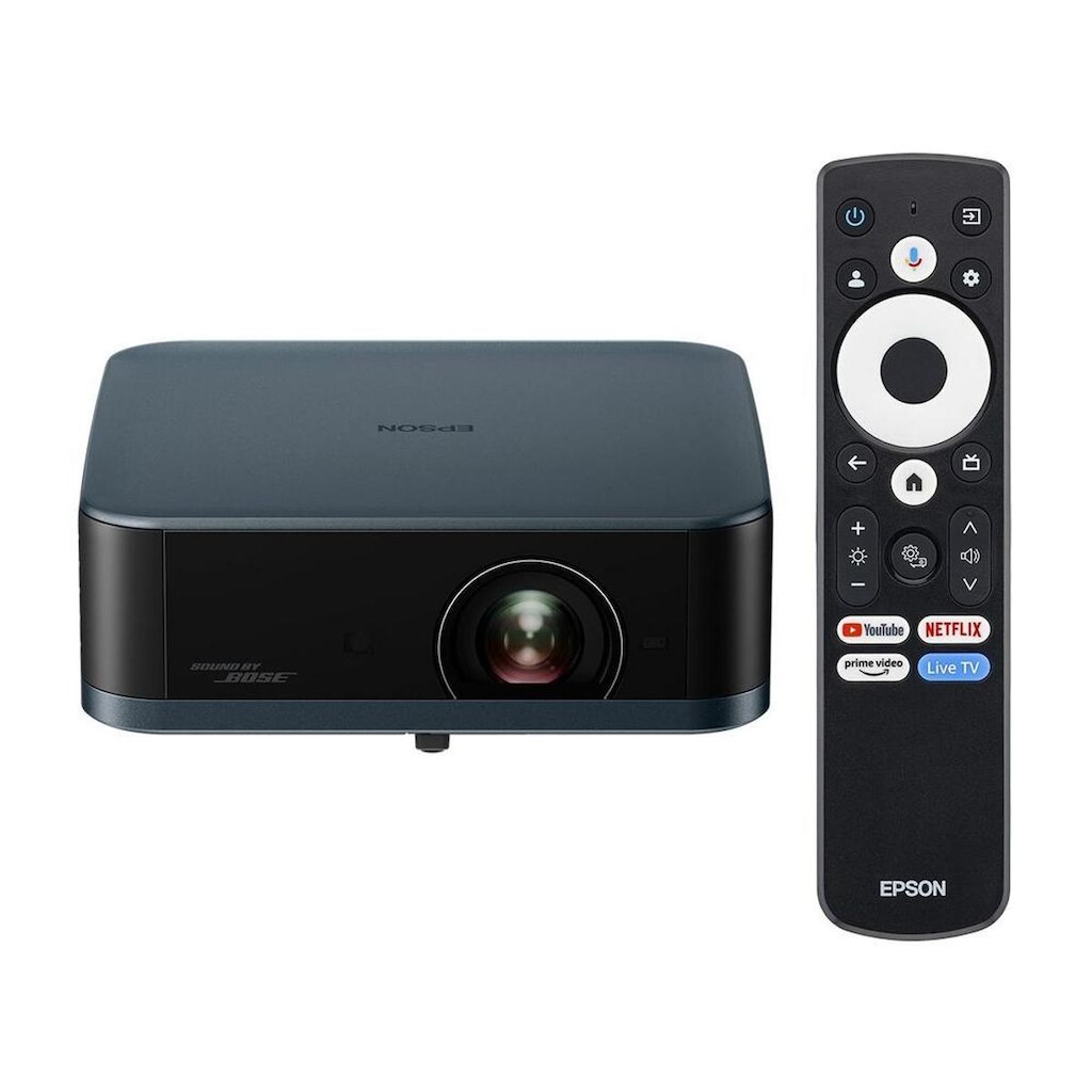 Projetor Portátil Smart Epson Lifestudio Pop Plus 4K PRO-UHD EF-62 Som Bose Google TV Wi-Fi