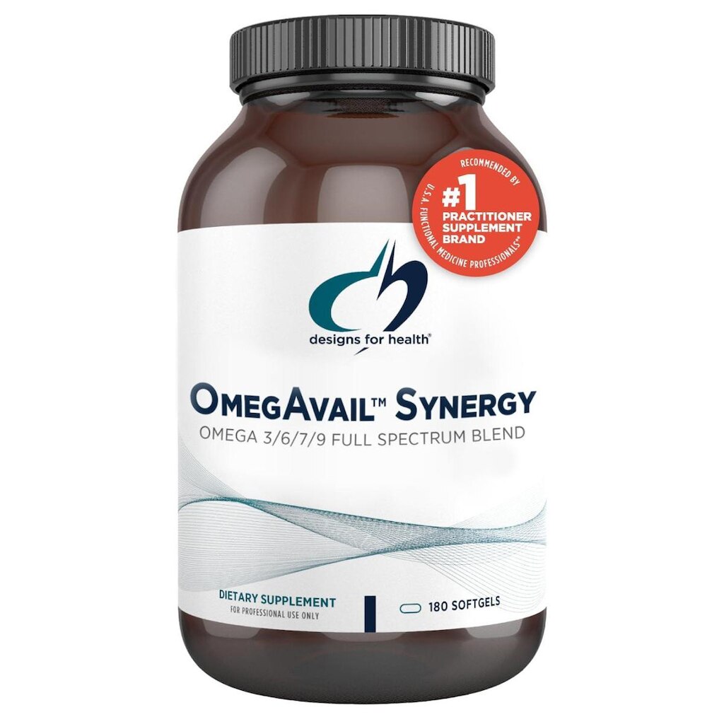 Projetos de suplementos para a saúde OmegaVail Synergy 180 Softgels