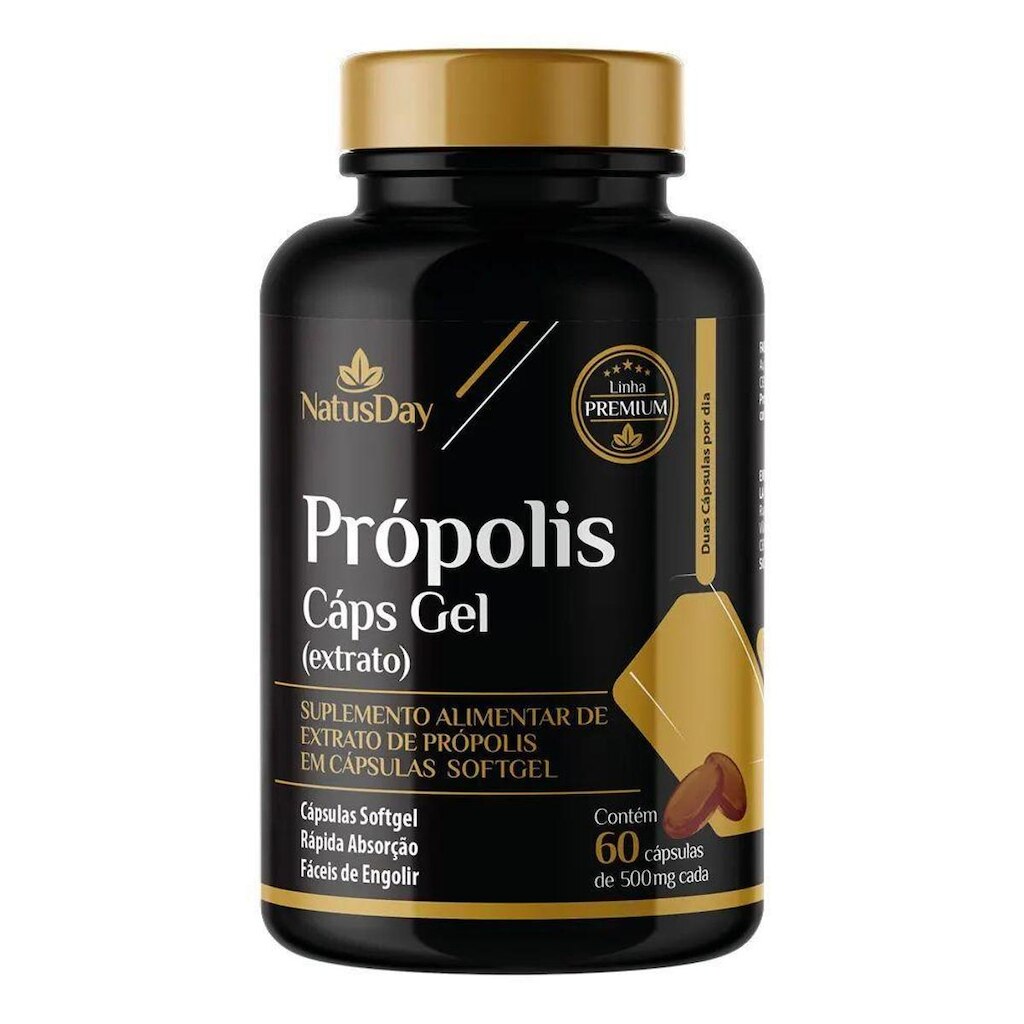 Própolis - 60 Cápsulas - Natusday Premium