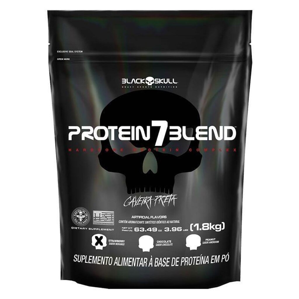 PROTEIN 7 BLEND (SC) 1,8 KG - BLACK SKULL (MORANGO)