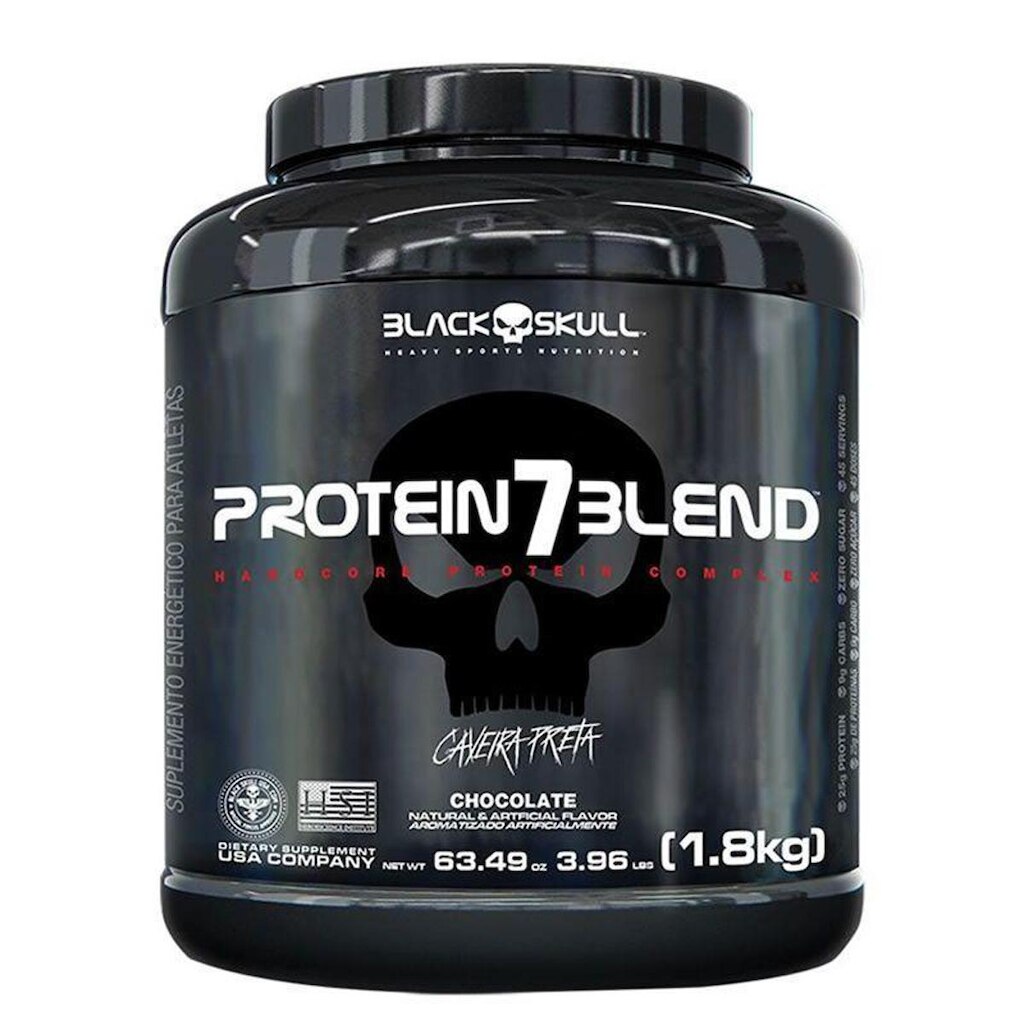 PROTEIN 7 BLEND 1,8 KG - BLACK SKULL (MORANGO)