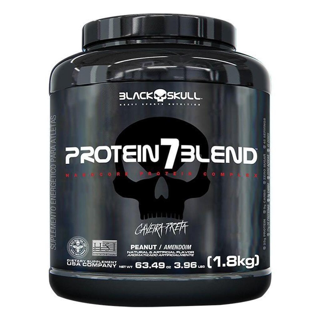 PROTEIN 7 BLEND 1.8KG - BLACK SKULL (AMENDOIM)