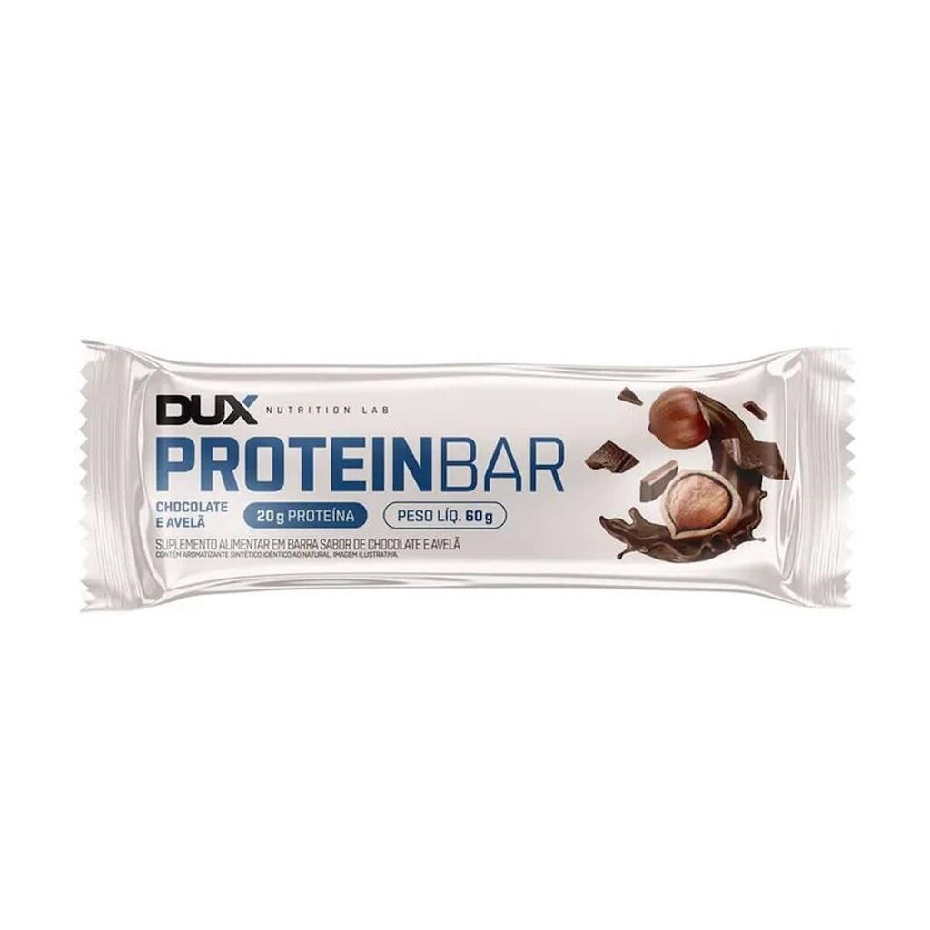 Protein Bar - 1 Unidade 60g Chocolate e Avelã - Dux Nutrition