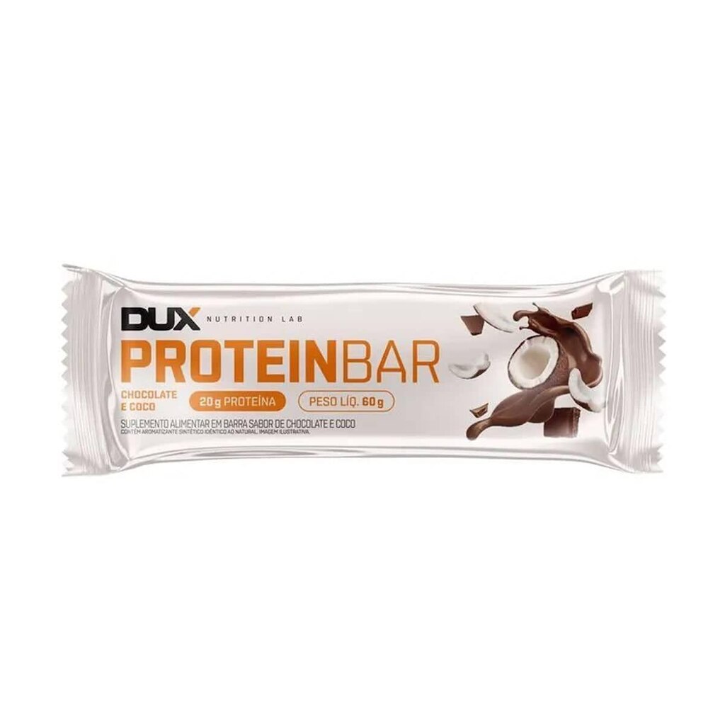 Protein Bar - 1 Unidade 60g Chocolate e Coco - Dux Nutrition