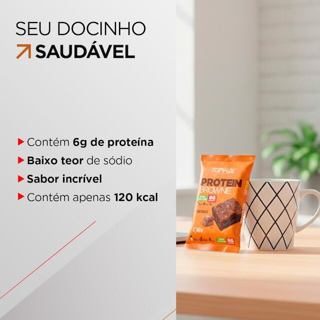 Protein Brownie Sabor Chocolate Kit C/ 30 Unid. De 40g