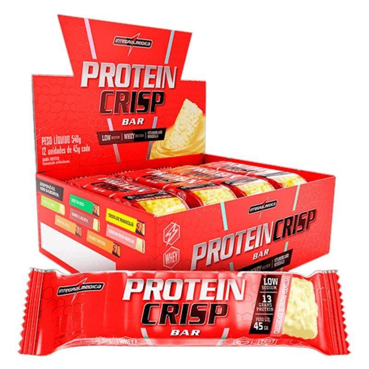 Protein Crisp Bar Display 540g Cheescake De Frutas Vermelhas (12