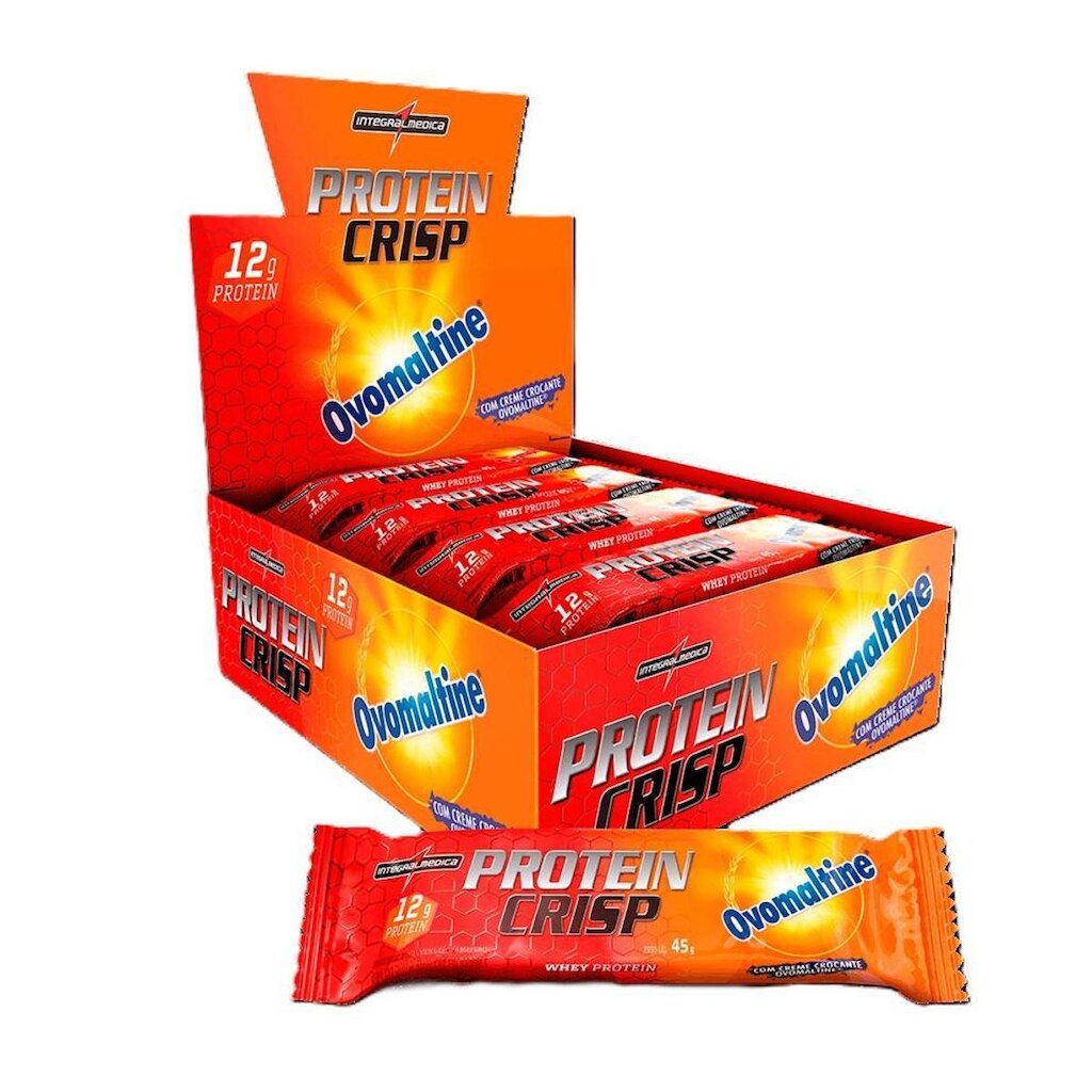 Protein Crisp Bar Ovomaltine - Integralmédica 12 un.