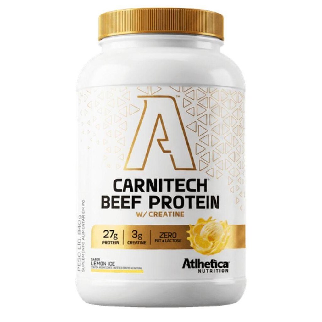 Proteina Bovina Carnitech Lemon Ice 840g - Atlhetica