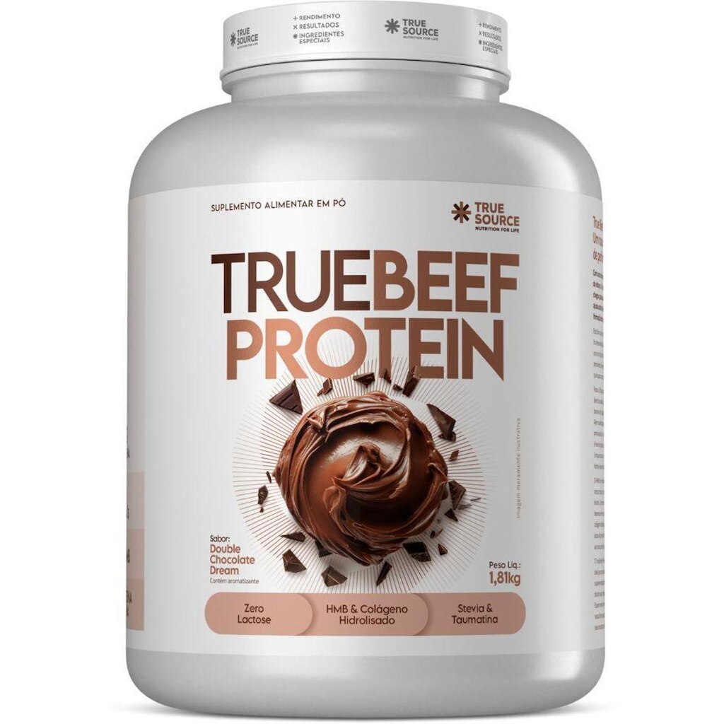 Proteina Carne Colageno Hidro Chocolate 1.8Kg True Source