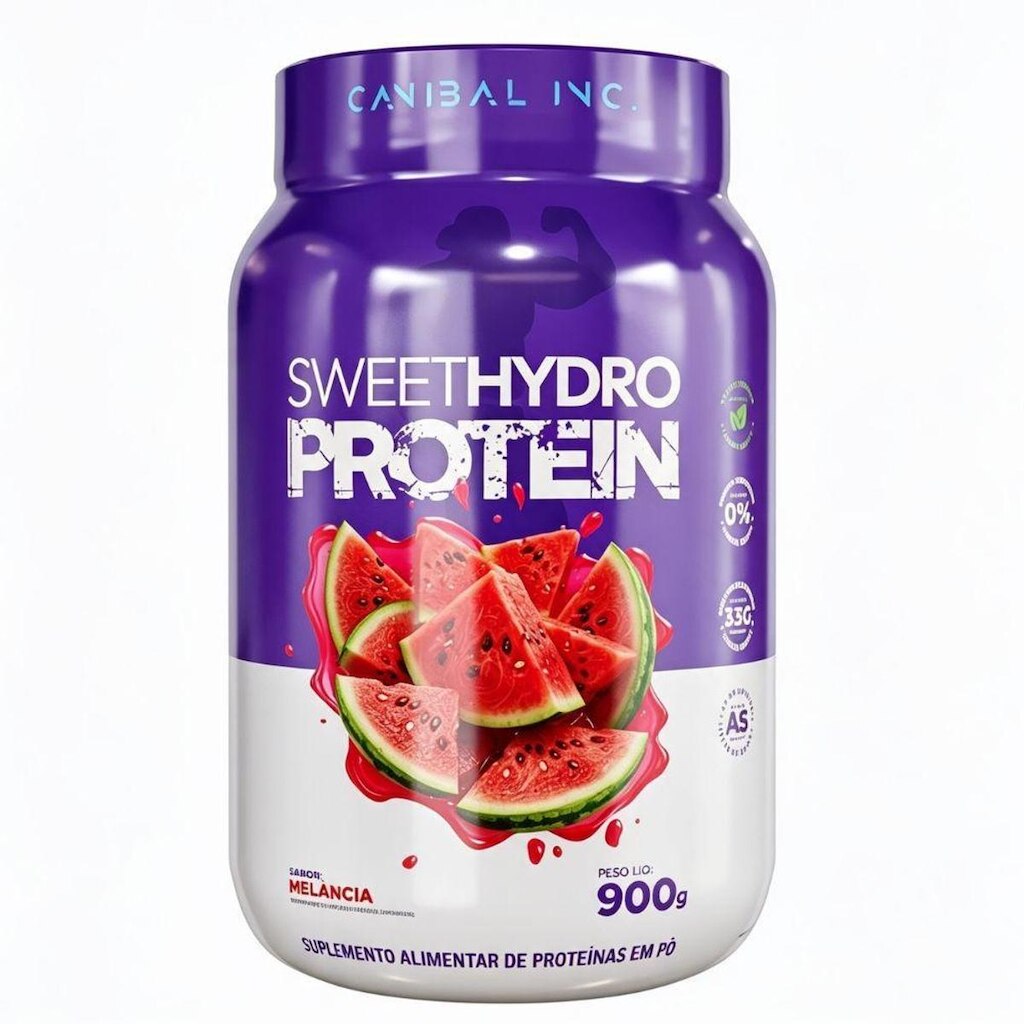 Proteina Carne Hidrolisado Melancia 900g - Canibal