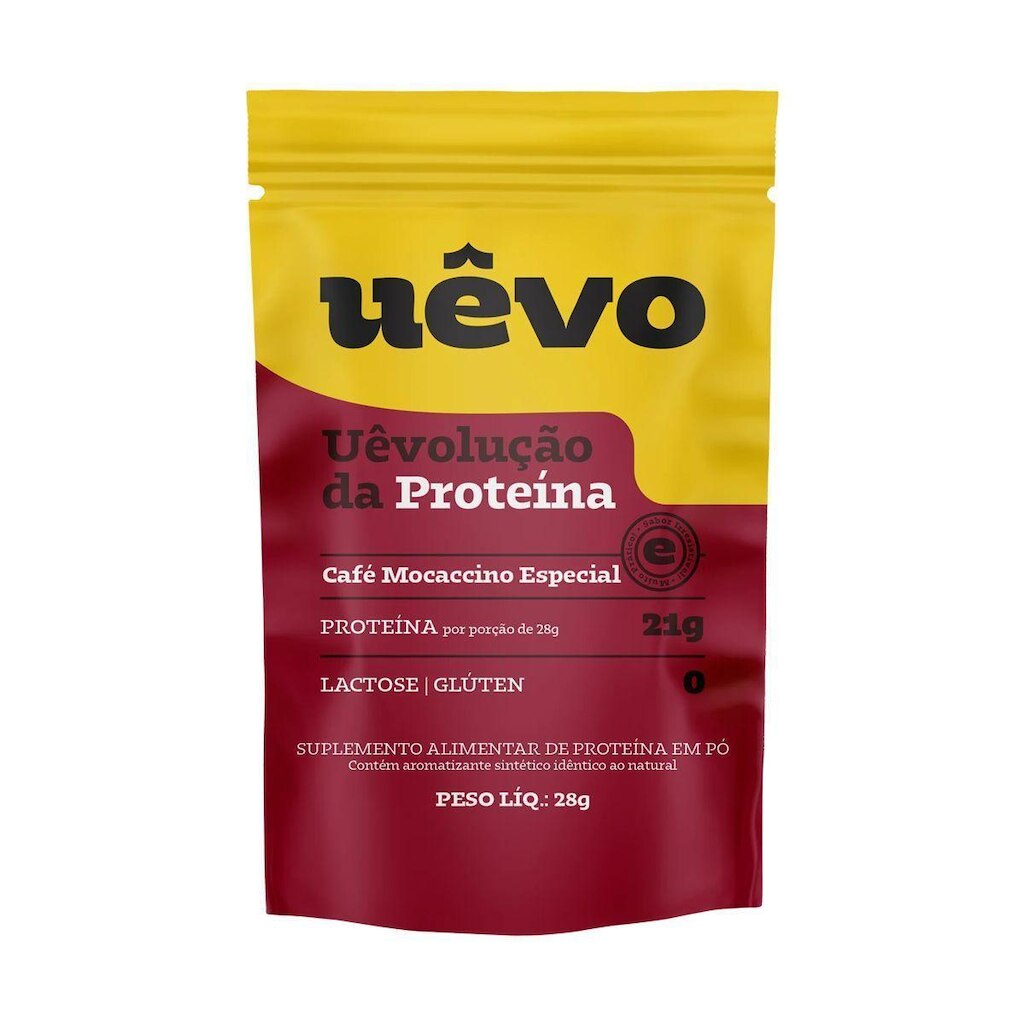 Proteína em Pó - 1 Sachê 28g Café - Uêvo