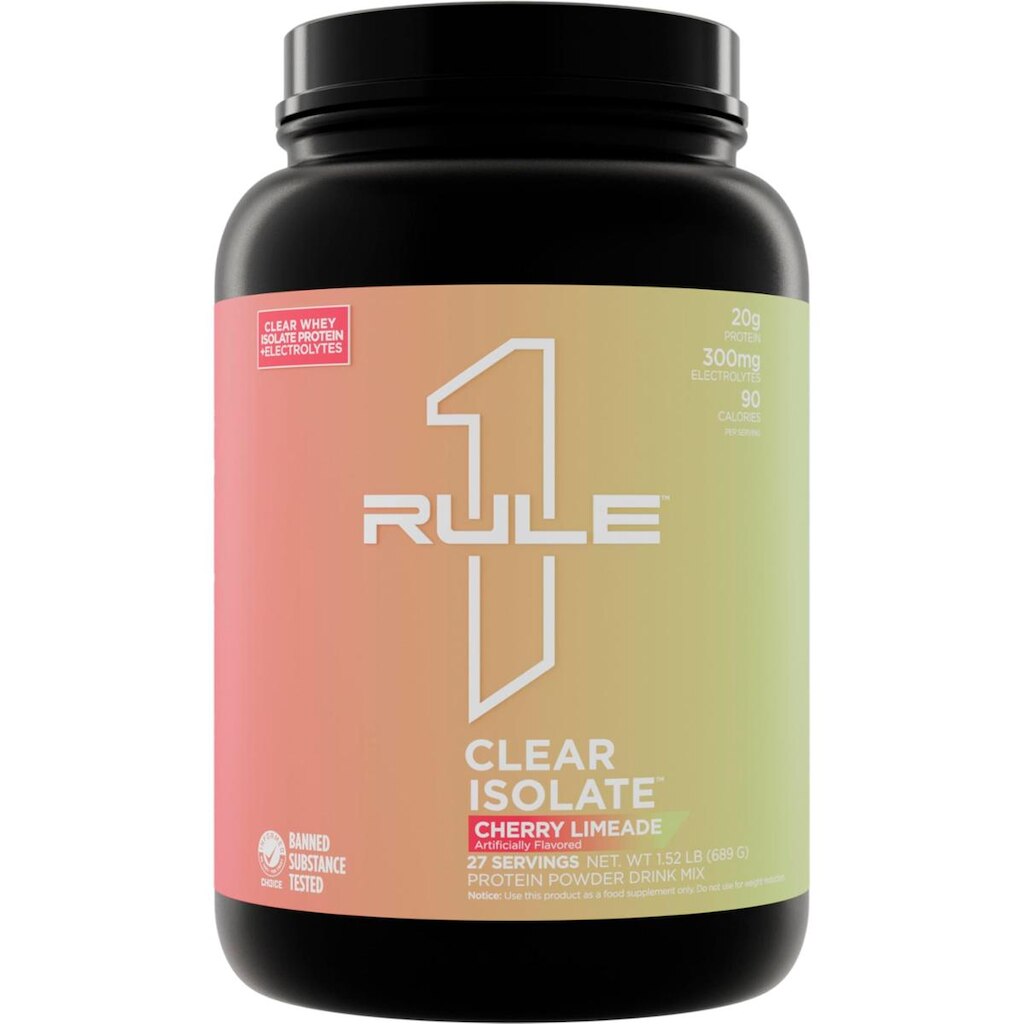 Proteína em pó Rule 1 Proteins Clear Isolate 20 g de limonada de cereja