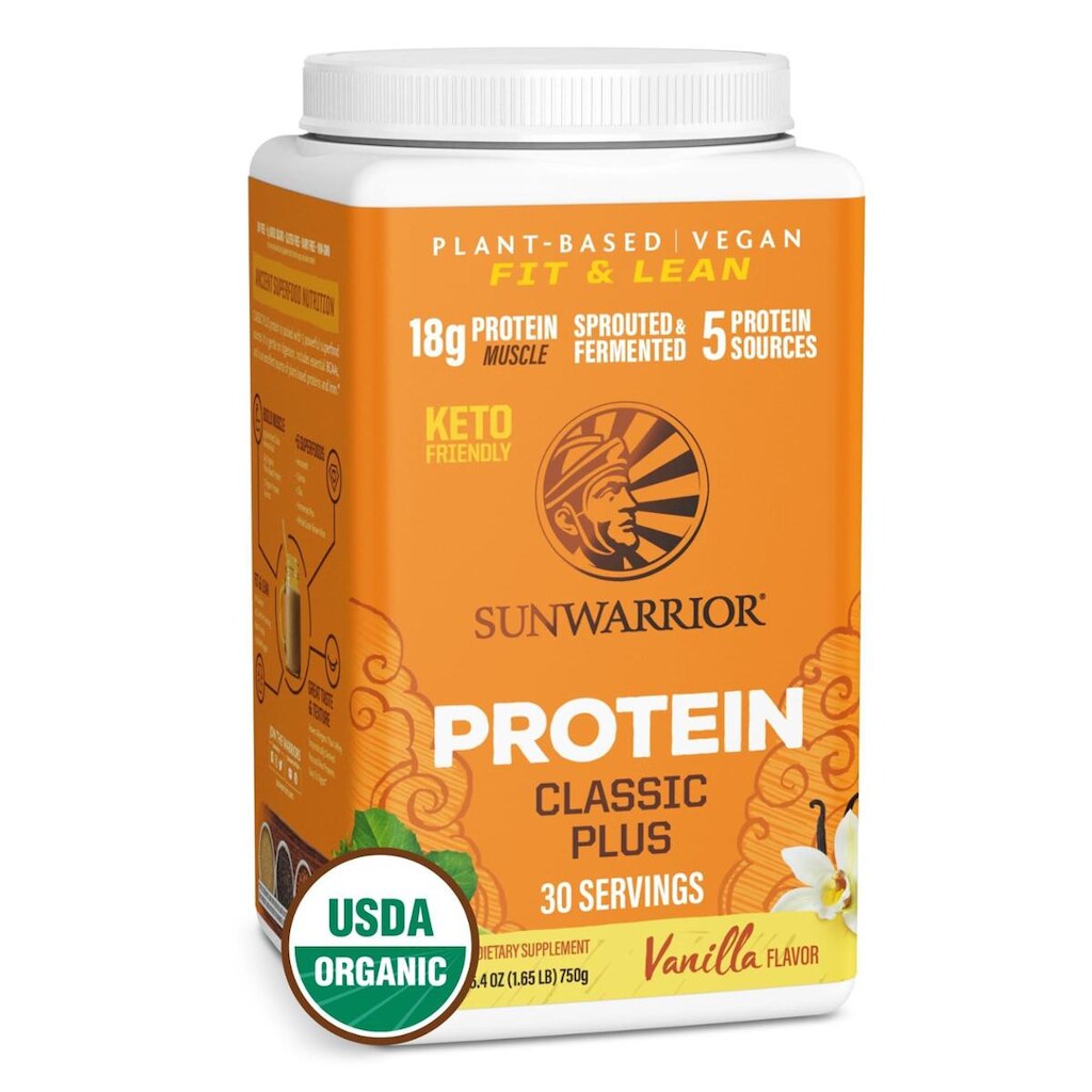 Proteína em pó Sunwarrior Classic Plus Vanilla 30 porções