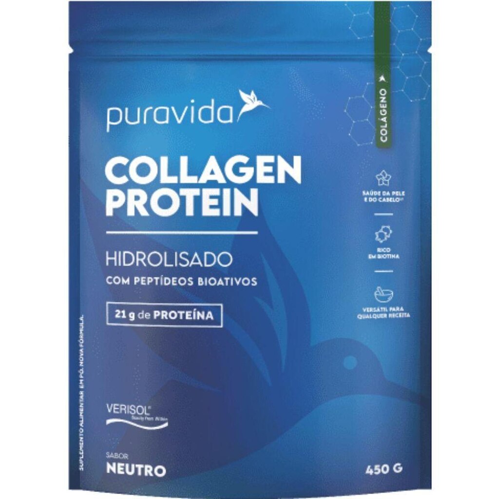 Proteina Hidrolisada Neutro 450g - PuraVida