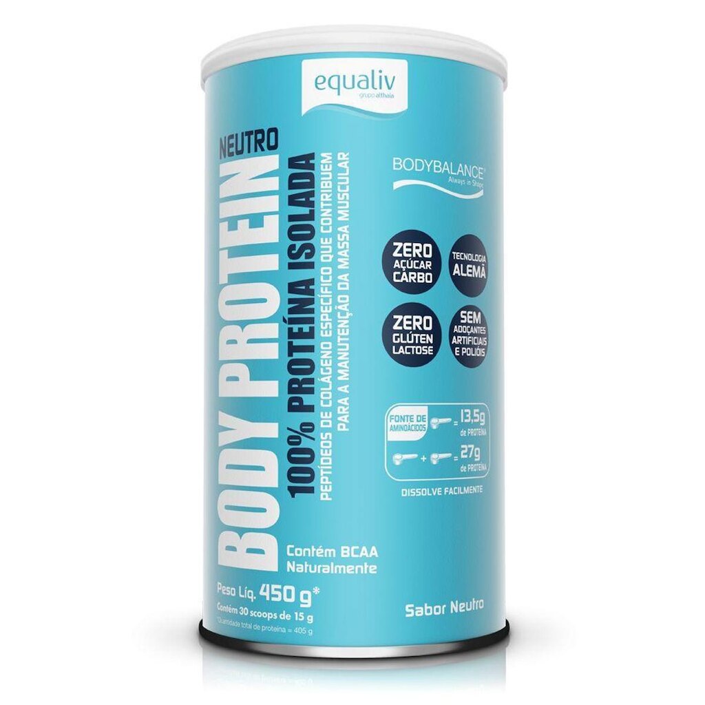 Proteina Isolada Body Protein Neutro 450g - Equaliv