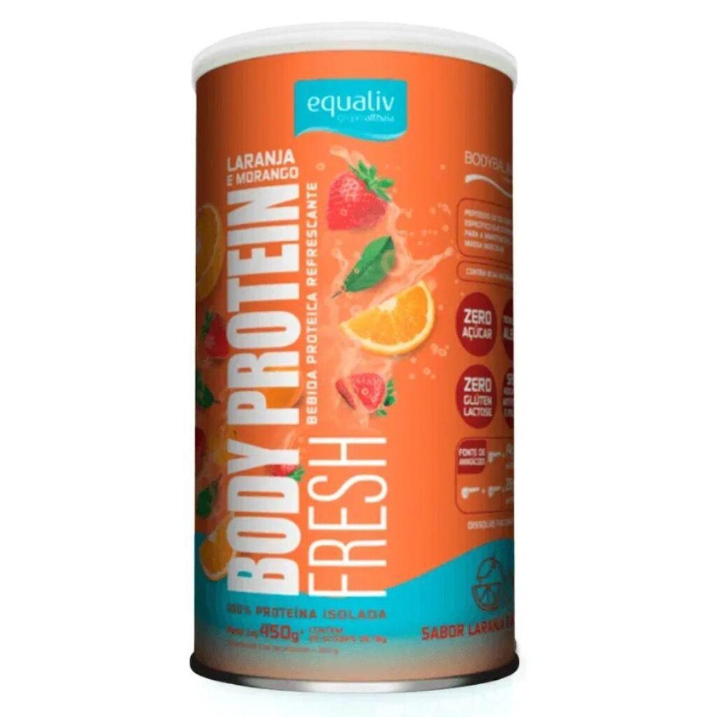 Proteina Isolada Bodybalance Laranja Morango 450g - Equaliv