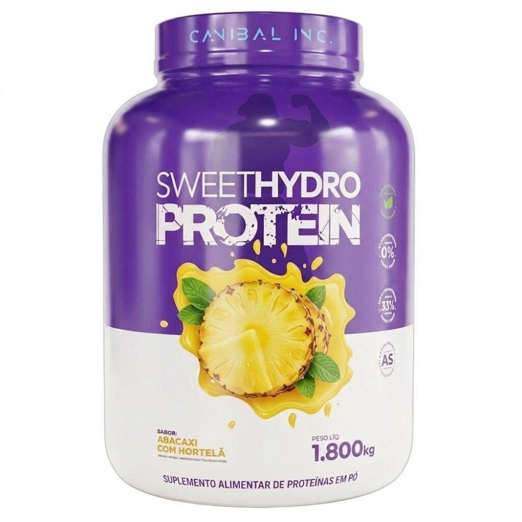 Proteina Isolada Carne Sweet Abacaxi Hortela 1.8kg - Canibal