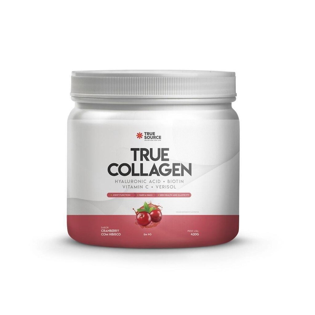 Proteina True Collagen - True Source Cranberry Hibisco 420g