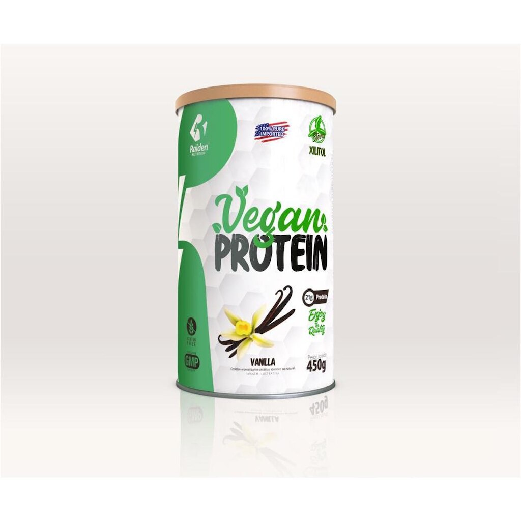 Proteína Vegana Baunilha 450g - Raiden Nutrition