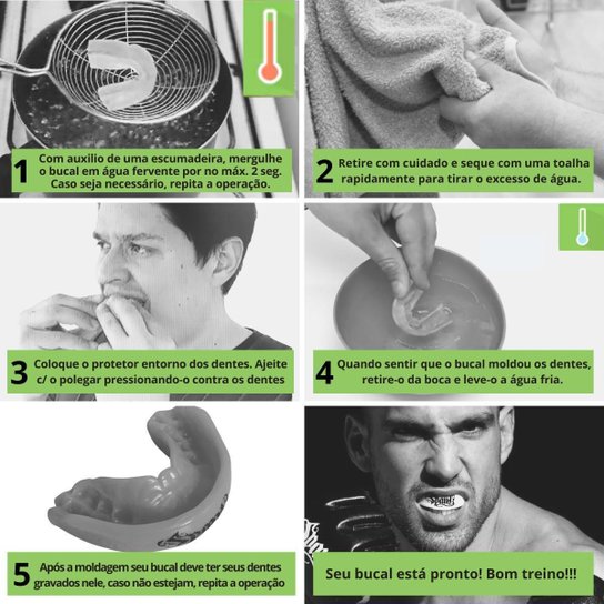 Protetor Bucal Básico Simples Moldável Spank - Transparente