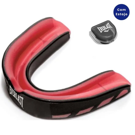 Protetor Bucal Boxe Everlast Evershield Moldável Com Estojo - Vermelho+Preto Menor preço em Protetor Bucal Boxe Everlast Evershield Moldável Com Estojo - Vermelho+Preto
