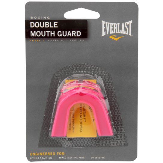 Protetor Bucal Duplo Everlast - Rosa Menor preço em Protetor Bucal Duplo Everlast - Rosa