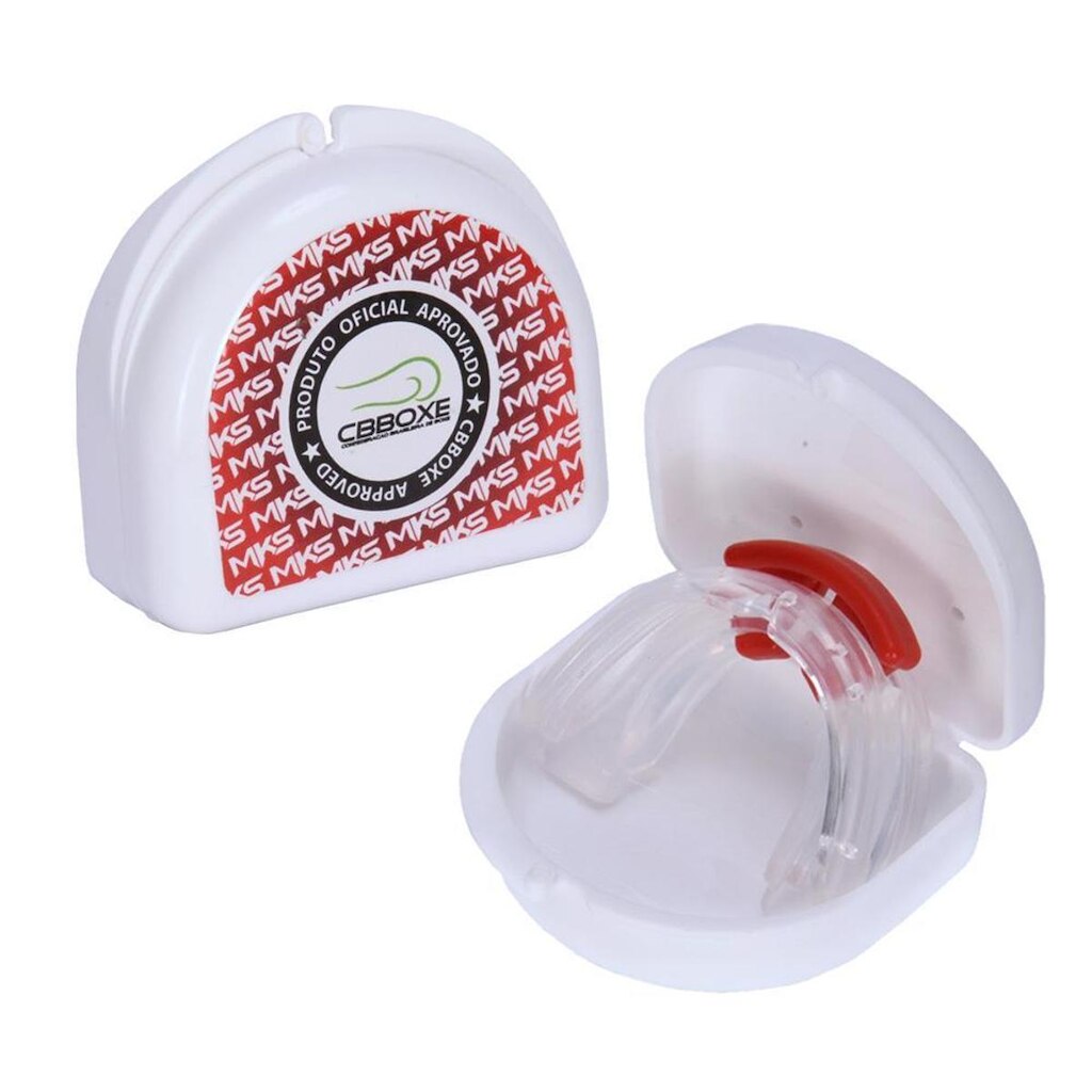 Protetor Bucal Duplo MKS com Estojo CBBOXE Homologado