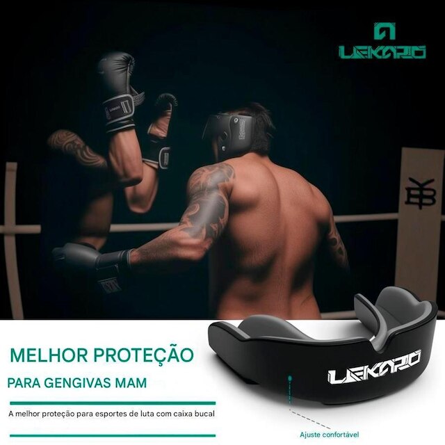Protetor Bucal Gold Sports Profissional Lekaro V - Com Caixa