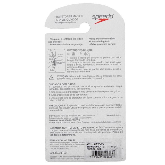 Protetor de Ouvido Speedo Soft
