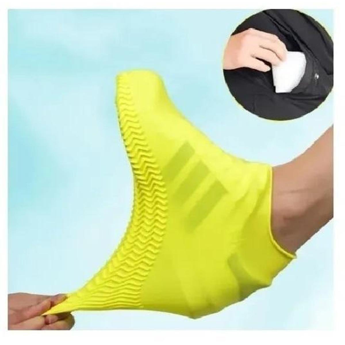 Protetor De Sapato Silicone Impermeável Para Chuva - Colorido | Netshoes