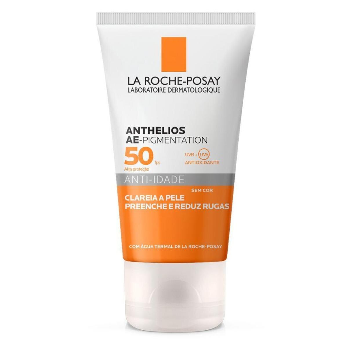 Protetor Solar anti-idade La Roche Posay Anthelios Ae-Pigmentation Sem Cor FPS 50 40g Menor preço em Protetor Solar anti-idade La Roche Posay Anthelios Ae-Pigmentation Sem Cor FPS 50 40g