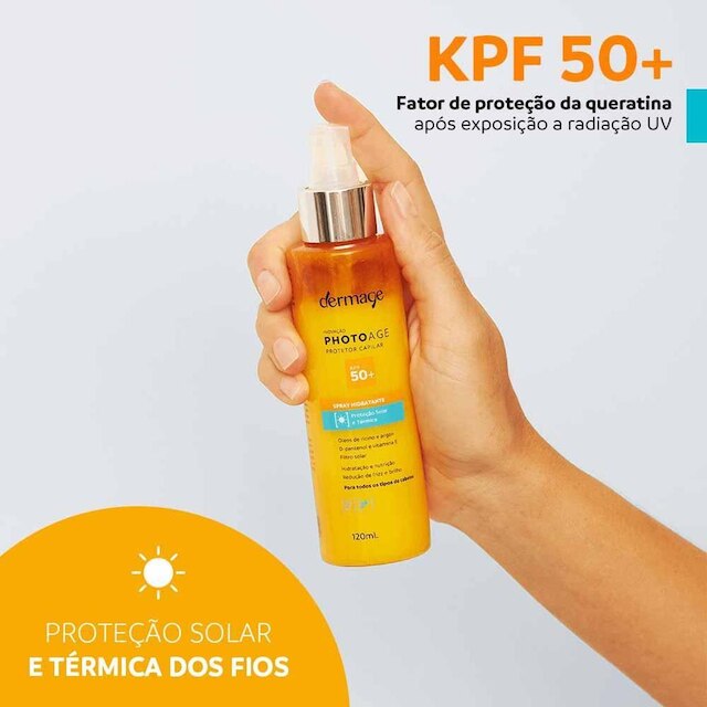 Protetor Solar Capilar Dermage Photoage - KPF50+ 120ml