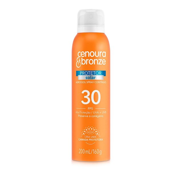 Protetor Solar Cenoura & Bronze Aerossol FPS30 200ml - Incolor é boa?