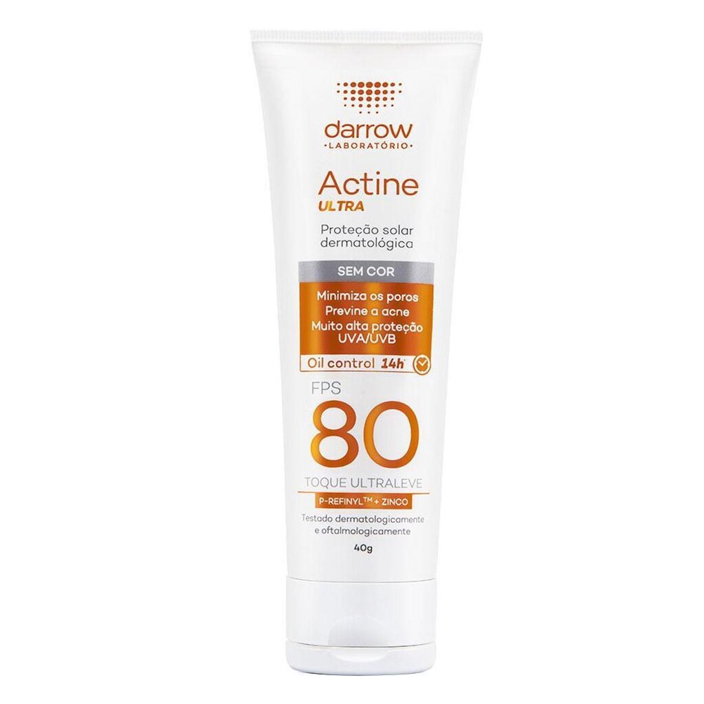 Protetor Solar Darrow Actine Solar FPS 80 40g