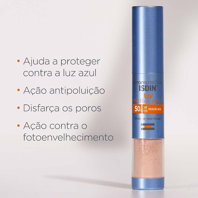 Protetor Solar em Pó Isdin UV Mineral Brush FPS50 2g