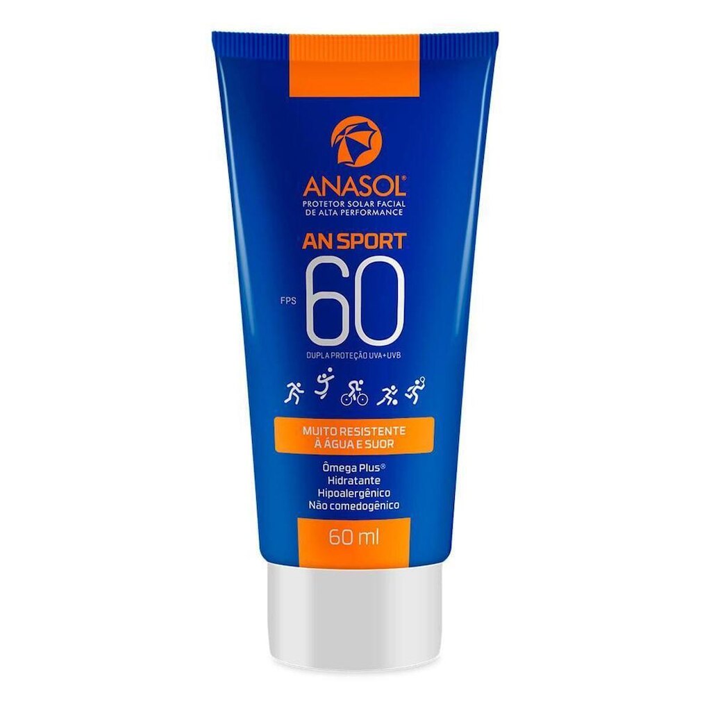 Protetor Solar Facial Anasol An Sport FPS60 60ml