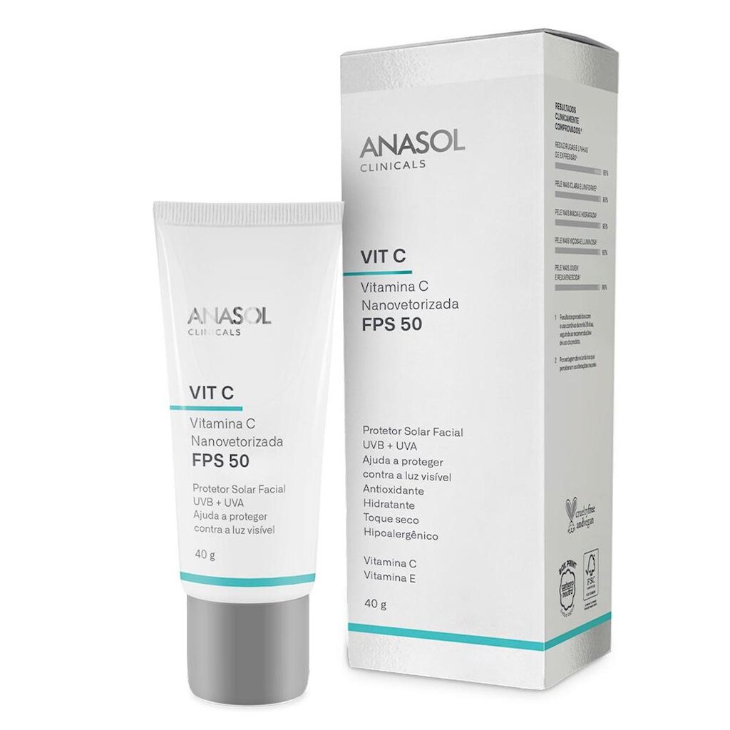 Protetor Solar Facial Anasol Vit C 40g