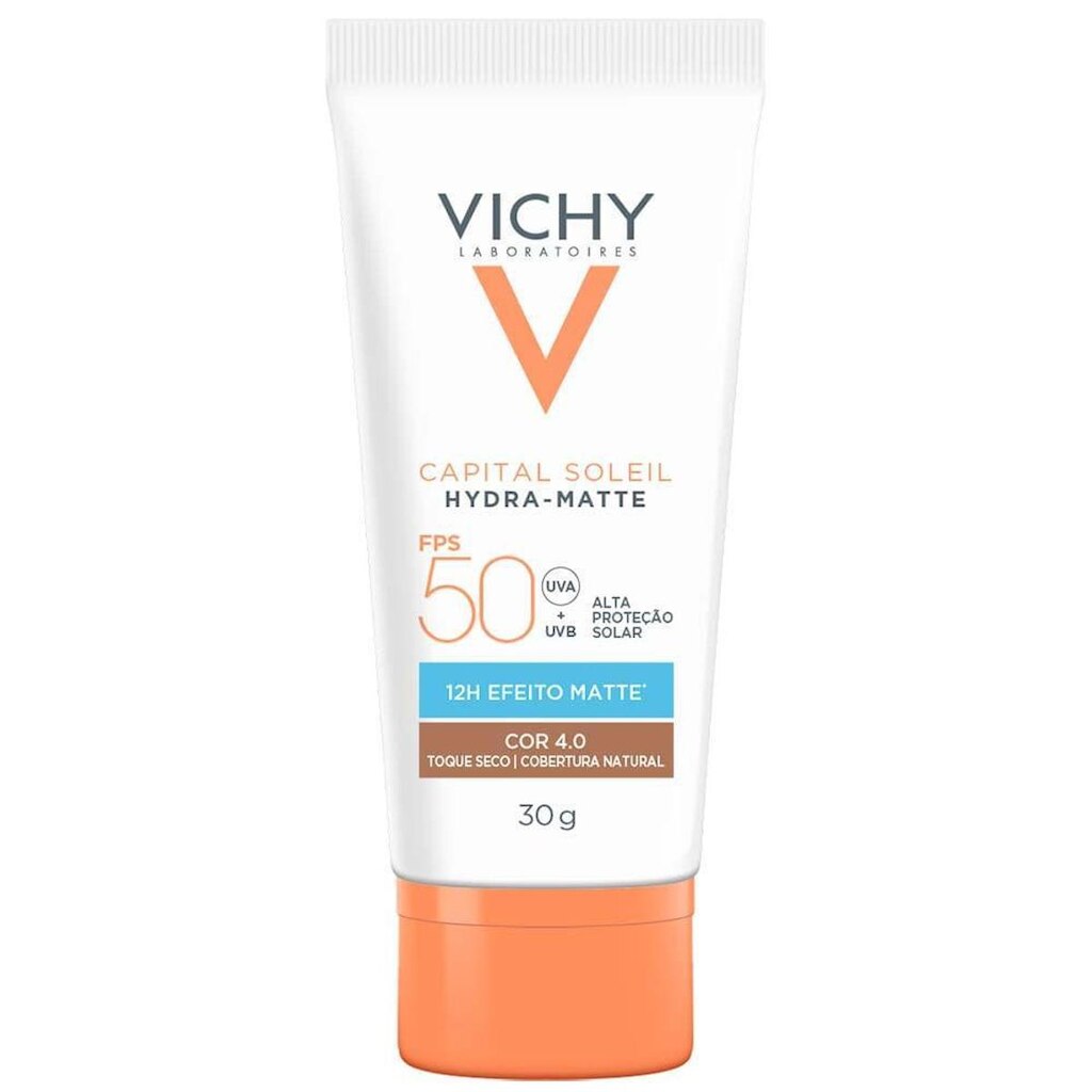 Protetor Solar Facial com Cor Vichy Hydra-Matte FPS50 4.0
