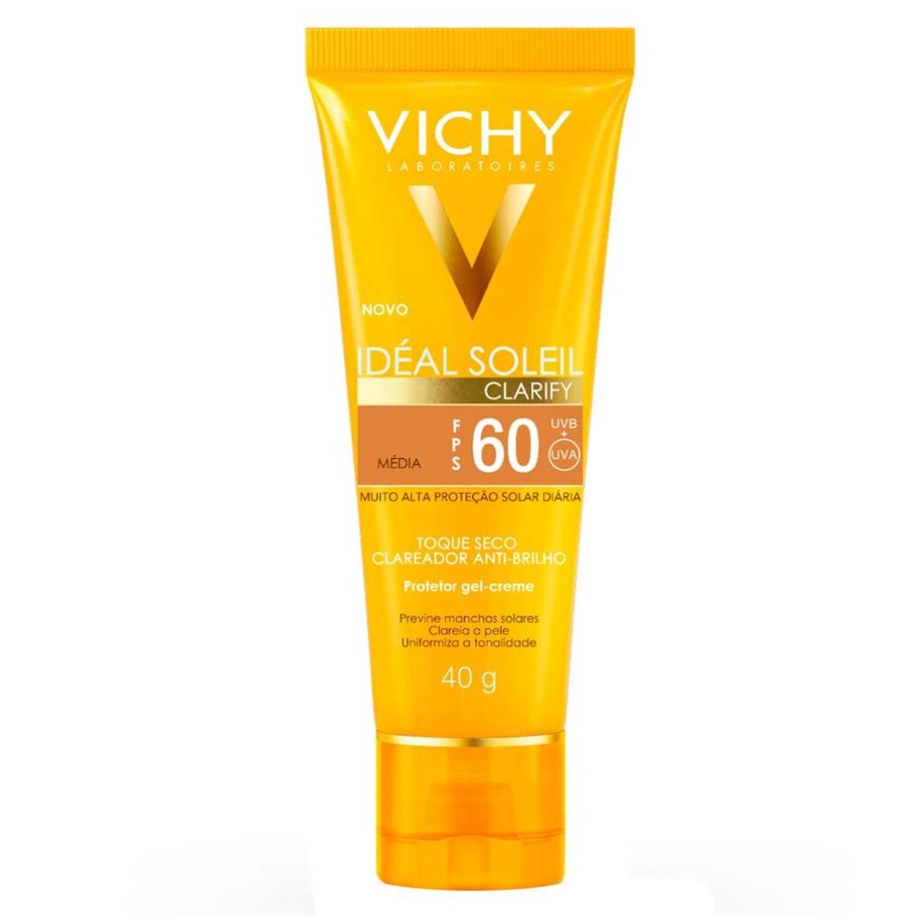 Protetor Solar Idéal Soleil Clarify FPS60 Vichy Media 40g