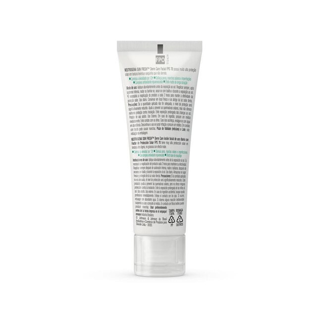 Protetor Solar Neutrogena Sun Fresh Pele Oleosa Morena FPS 70 40g