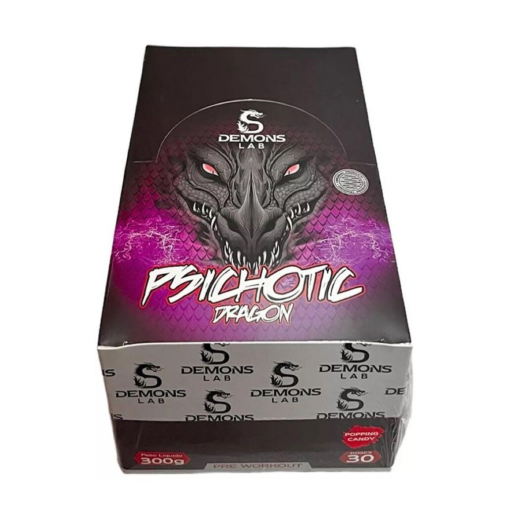 Psichotic Dragon - 30 Sachês de 10g Fruit Punch - Demons Lab