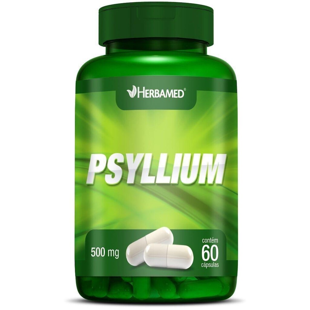 Psyllium 500mg 60 Cápsulas  Herbamed