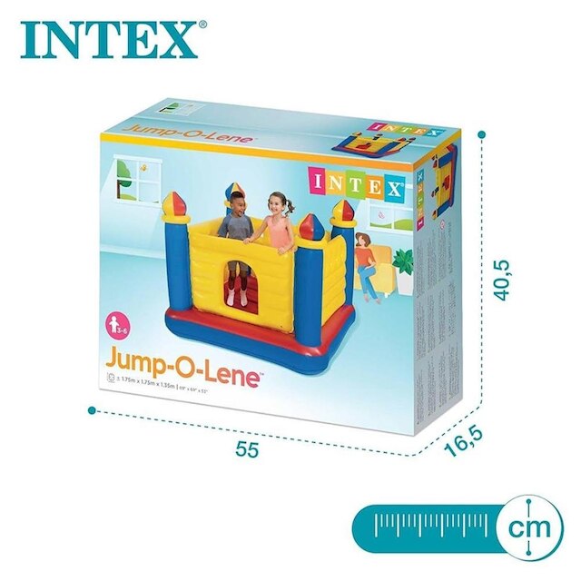 Pula Pula Inflável Castelo Encantado com Bomba Eletrica 220v Intex ...
