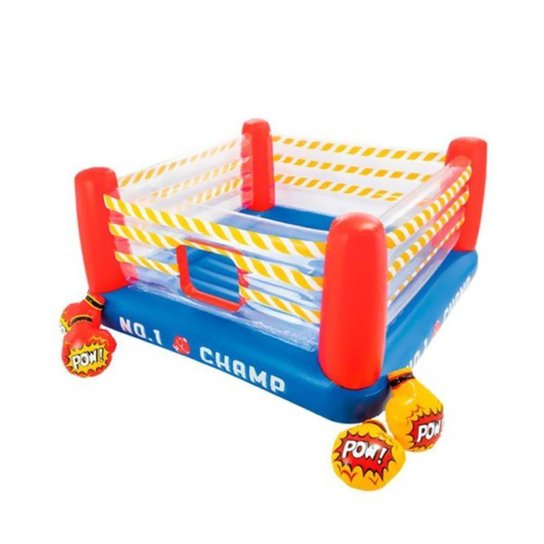 Pula Pula Inflável Intex Ring de Box com Acessórios - Colorido Menor preço em Pula Pula Inflável Intex Ring de Box com Acessórios - Colorido