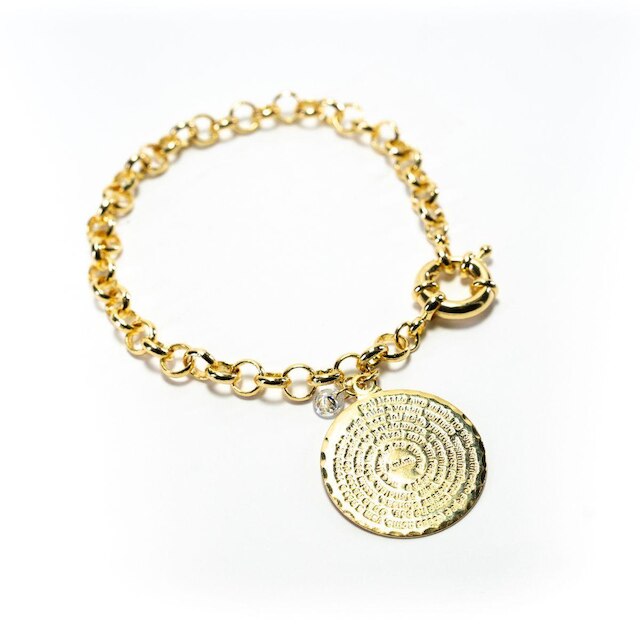 Pulseira Bracelete Feminino Banhado a Ouro