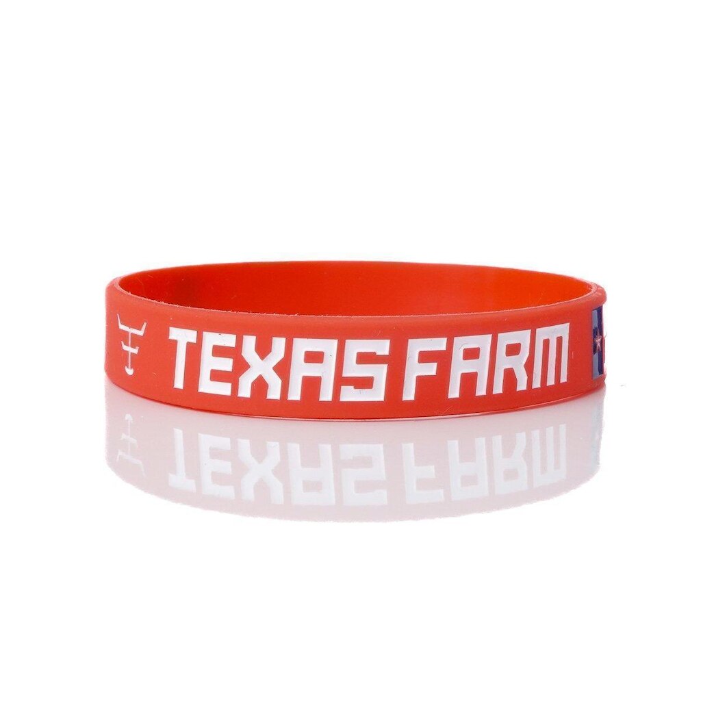PULSEIRA DE SILICONE TEXAS FARM BANDEIRA - PL003 - LARANJA