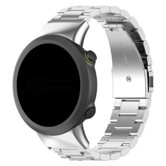 Pulseira Metal Aço Inoxidável 3 Elos compatível com Garmin Forerunner 45 / 45S / Garmin Swim 2 - Prata Menor preço em Pulseira Metal Aço Inoxidável 3 Elos compatível com Garmin Forerunner 45 / 45S / Garmin Swim 2 - Prata